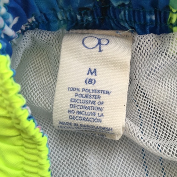 Boy's OP Shark Swim Trunks - Picture 2 of 10
